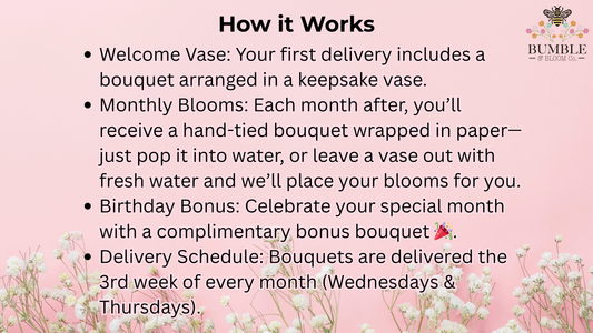 The Bloom Club: Monthly Flower Subscription