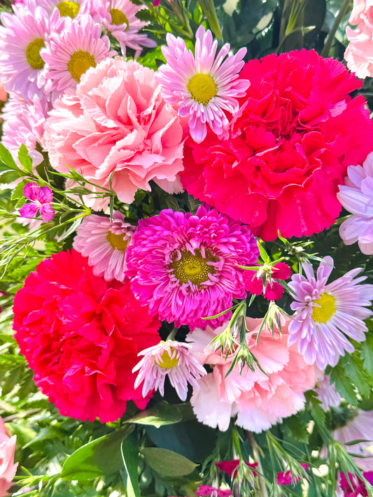 Floral Standing Spray Pinks Carnations and Daisies | Orangeburg SC Aiken SC & Lexington SC