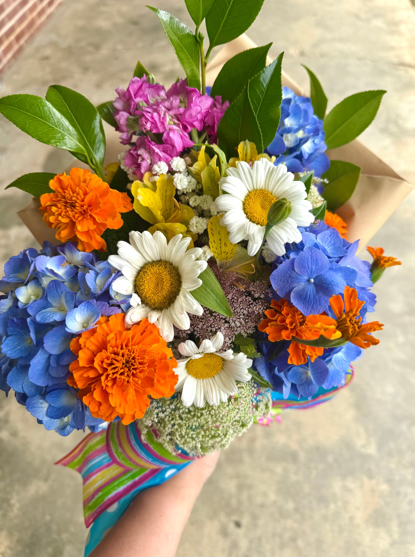 Graduation Wrapped bouquets