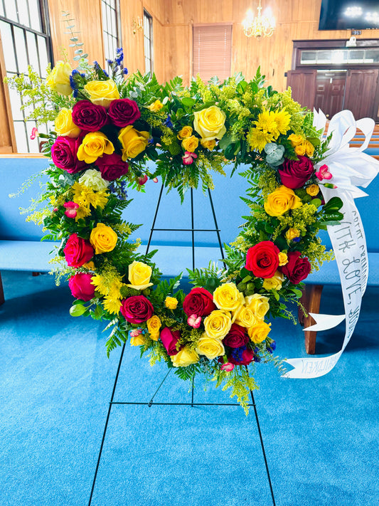 Celebration of Life Heart Spray