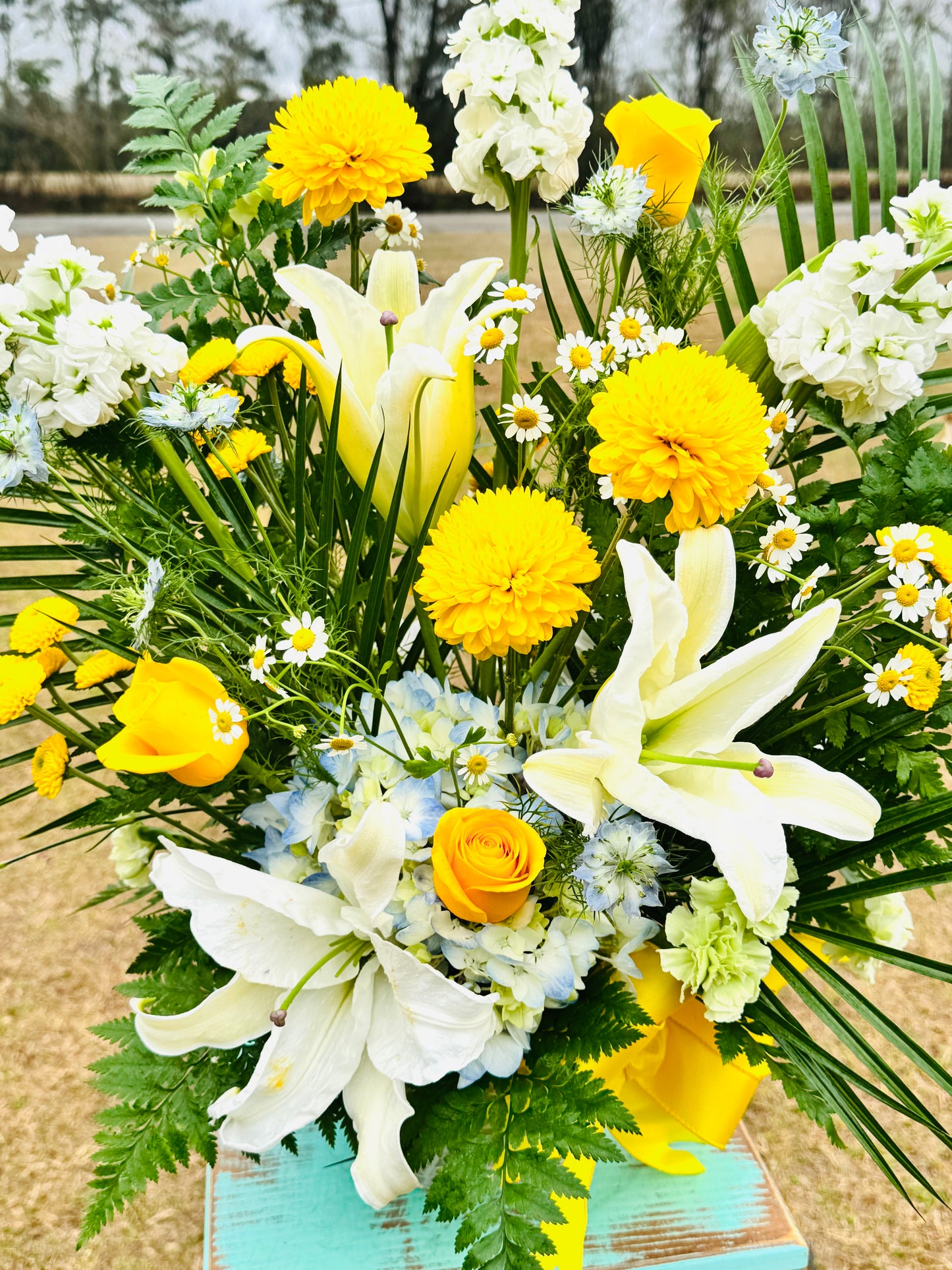 Garden Style Sympathy Arrangement | Orangeburg County, SC