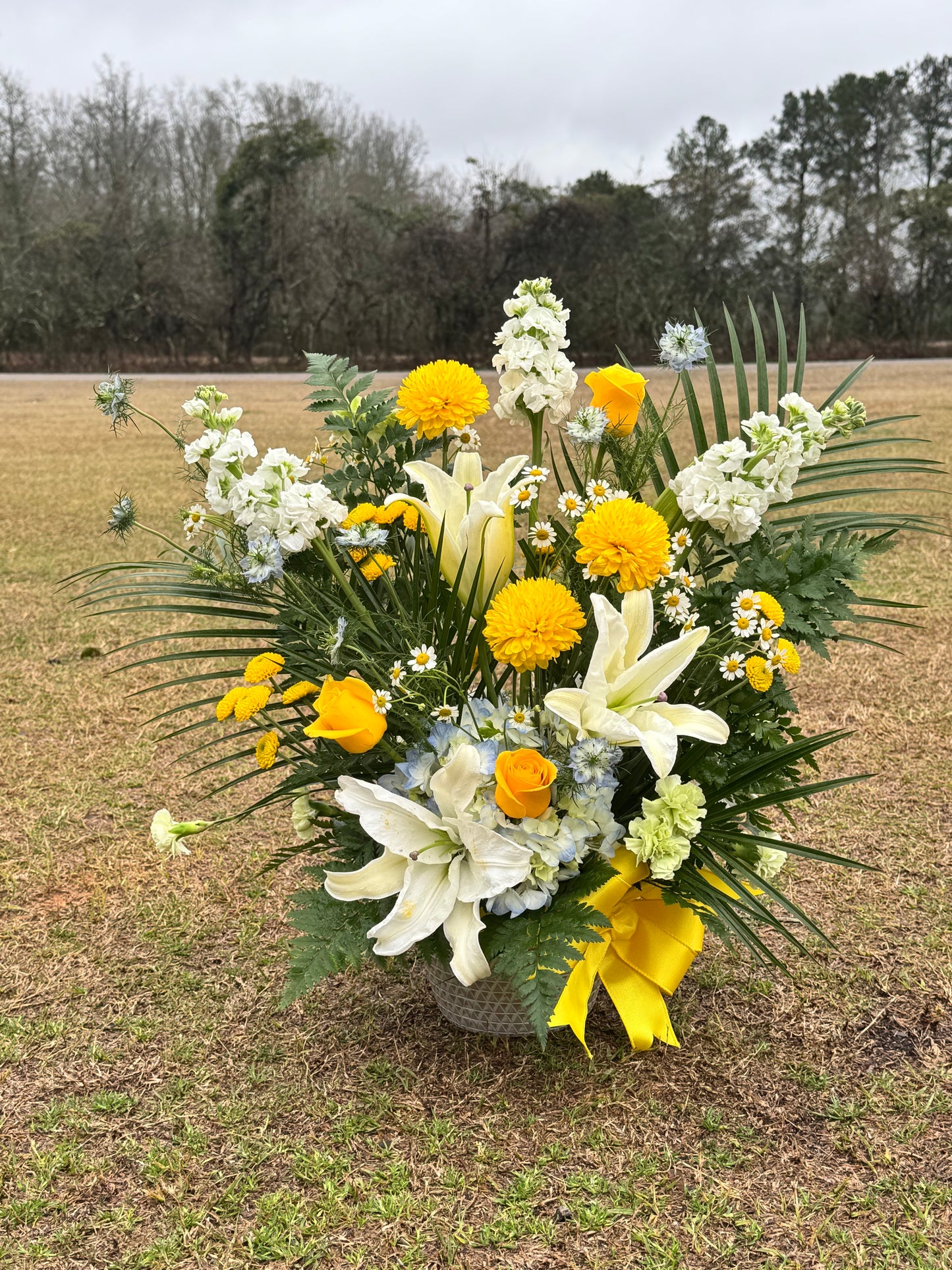 Garden Style Sympathy Arrangement | Orangeburg County, SC