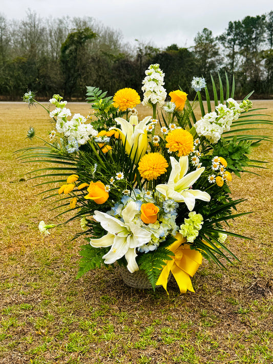 Garden Style Sympathy Arrangement | Orangeburg County, SC
