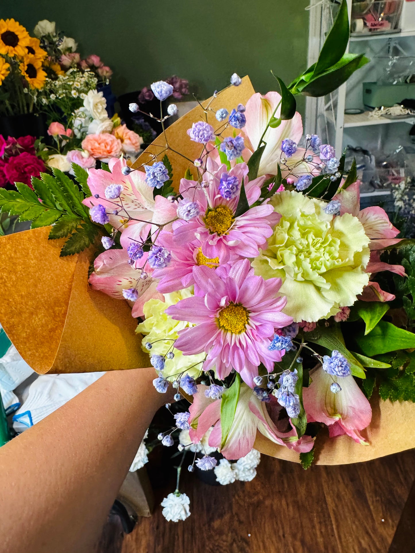 Graduation Wrapped bouquets