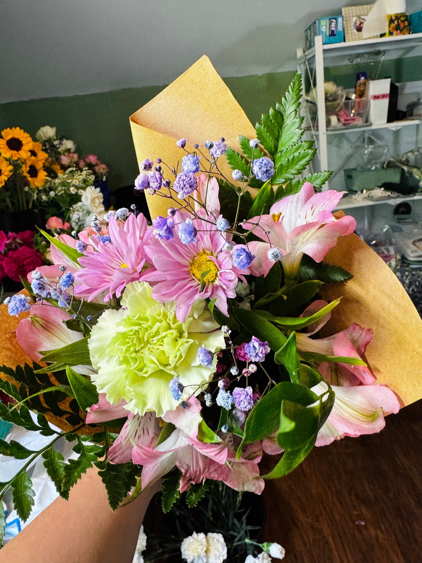 Graduation Wrapped bouquets