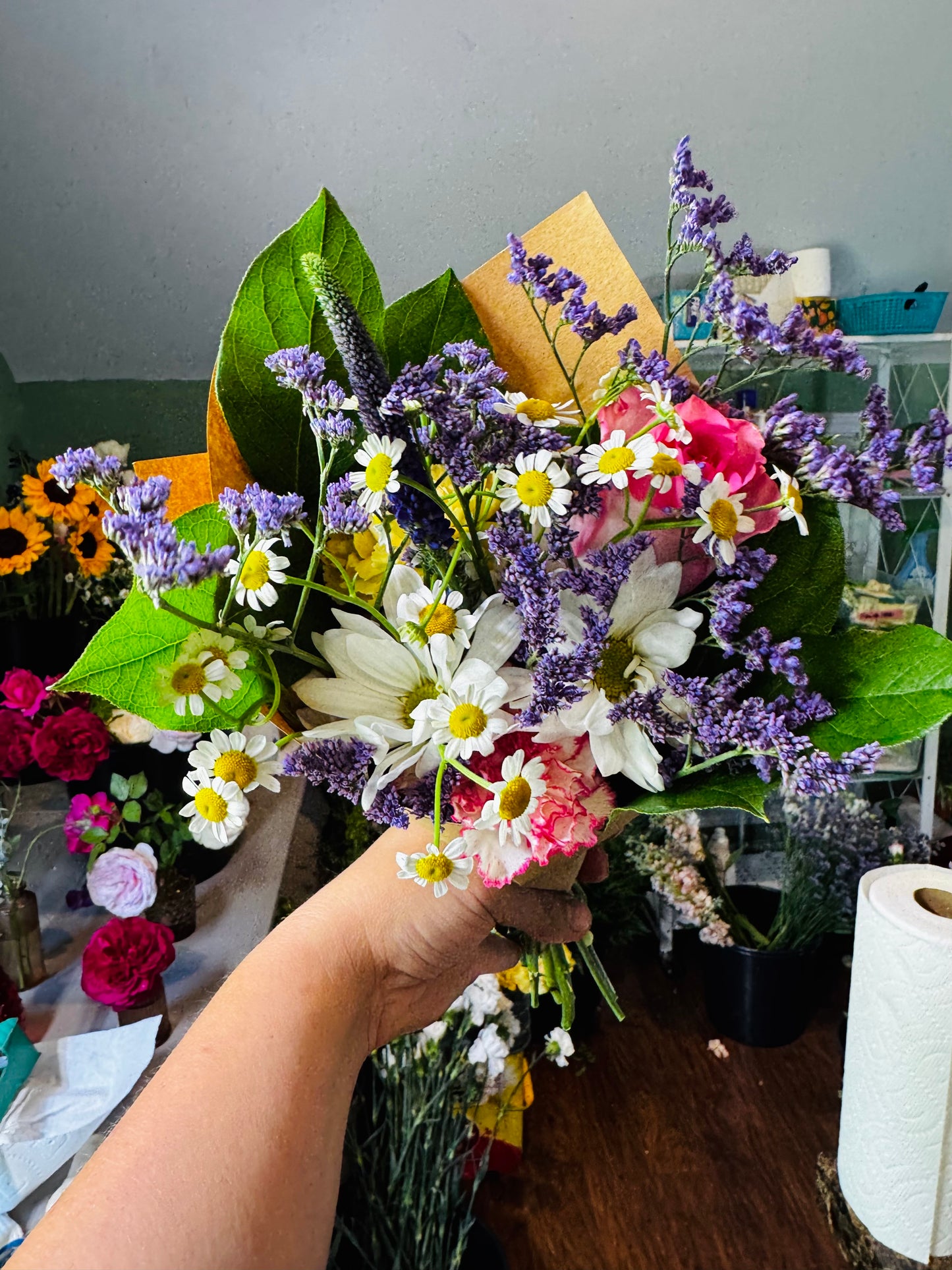 Graduation Wrapped bouquets