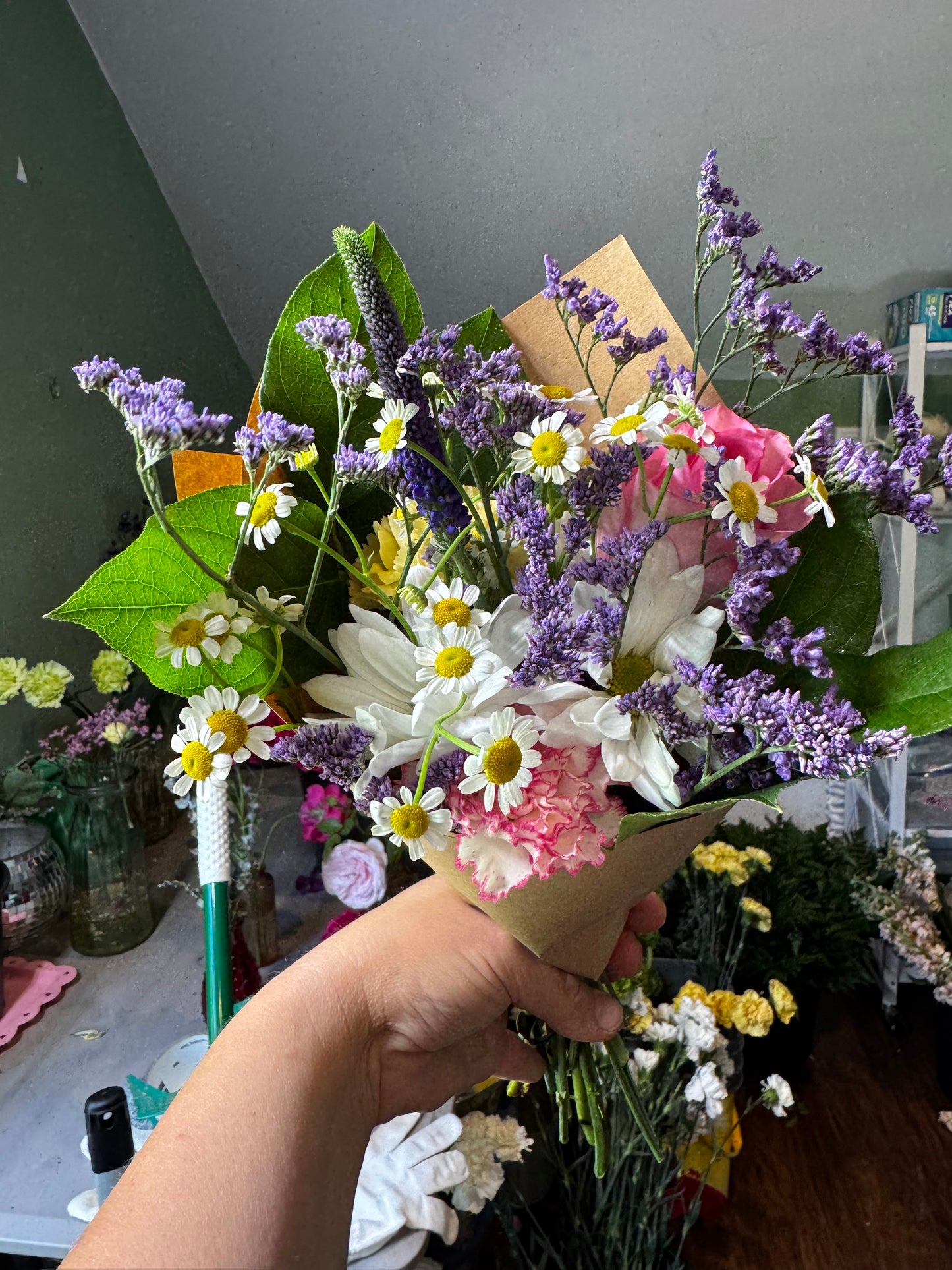 Graduation Wrapped bouquets